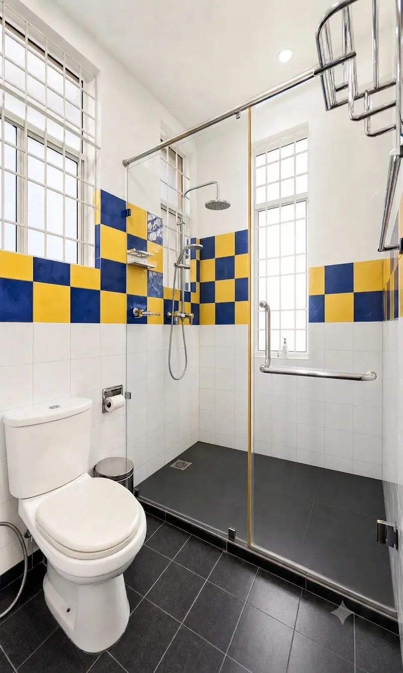 Private bathroom in the Standard Twin Room